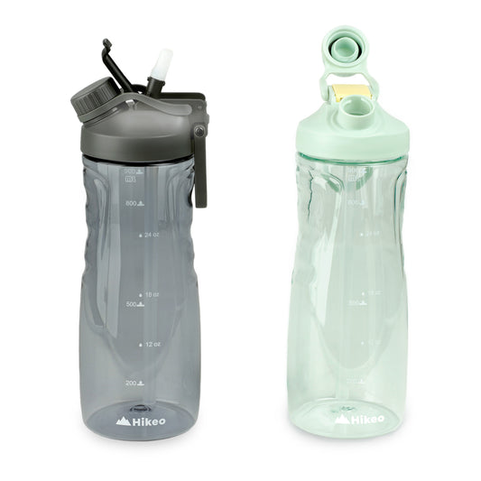 Termo para Agua de Tritán indestructible Doble Boquilla 2 Pz. 900 ml