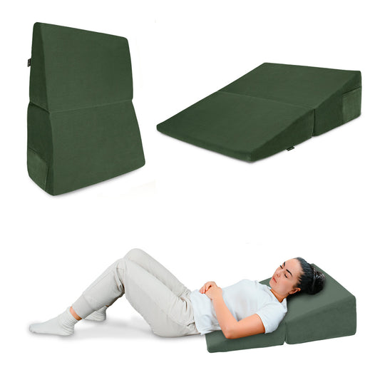 Almohada Ortopédica de Cuña Antirreflujo para Espalda, Cuello, Embarazo