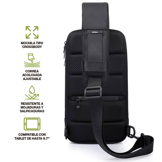 Mochila Crossbody Impermeable para Tablet de 9.7” Mariconera