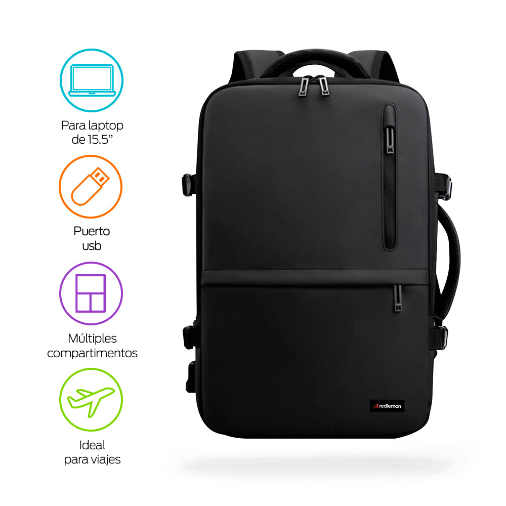 Redlemon Mochila para Laptop Antirrobo Grande 3 Divisiones