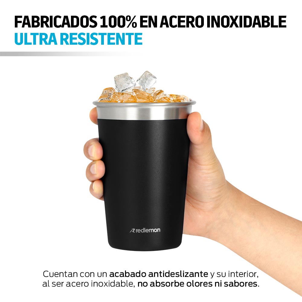 VASO ACERO INOXIDABLE 18OZ – MTM Soluciones - The Magic Touch Mexico