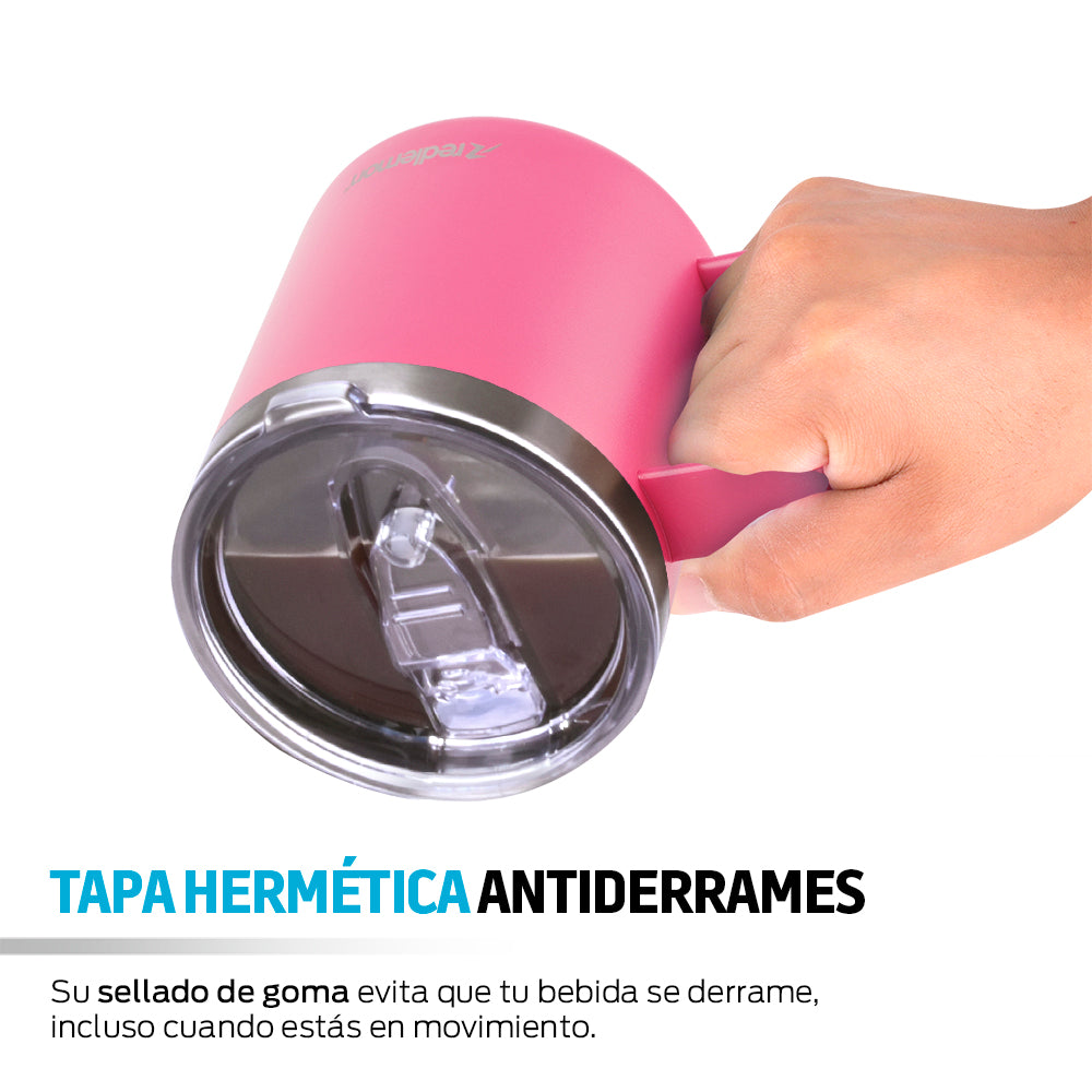 Taza Térmica de Acero Inox. con Tapa Hermética (400 ml) Redlemon Technology México