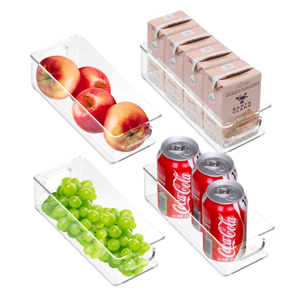 Organizadores para Refrigerador y Alacena Apilables 1.5 Litros (4 Pz) - Redlemon