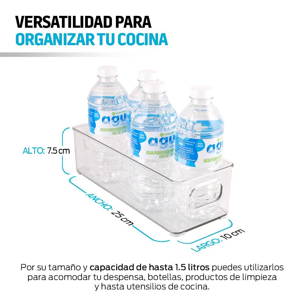 Organizadores para Refrigerador y Alacena Apilables 1.5 Litros (4 Pz) - Redlemon