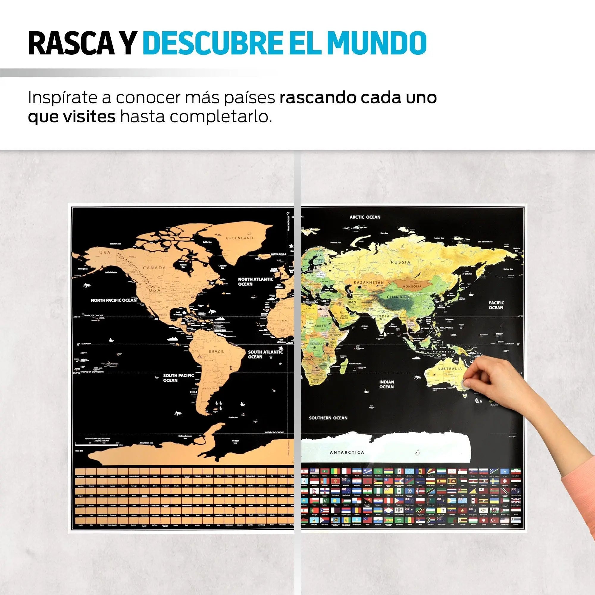 Mapamundi Rasca - Comunicación Gráfica Alborada