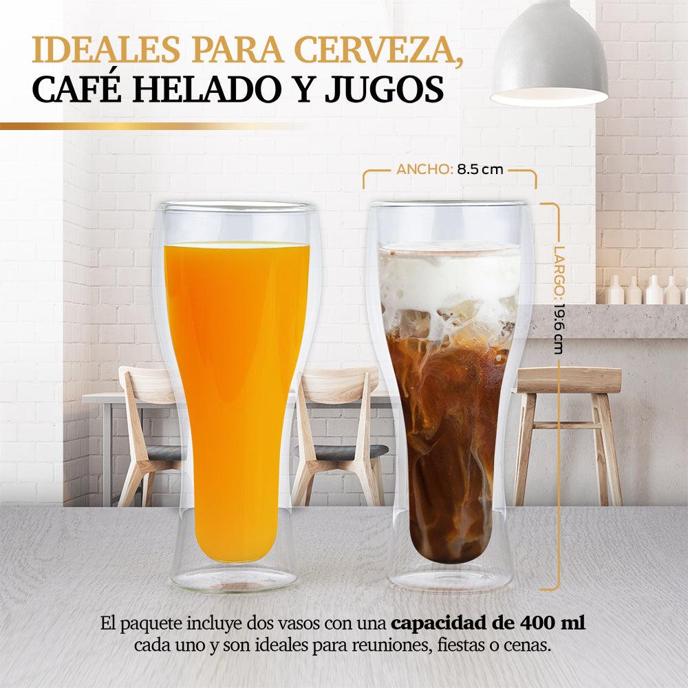 Vaso Cervecero Doble Pared 400 ml Good & Good M32-VD0001