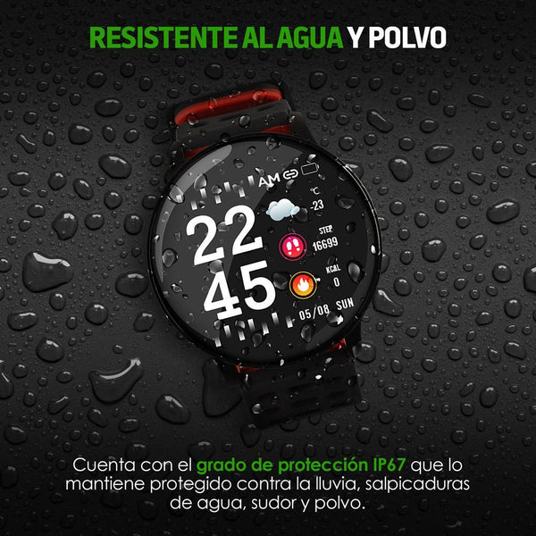 Smartwatch Reloj Inteligente Resistente al Agua Mod W90 Redlemon