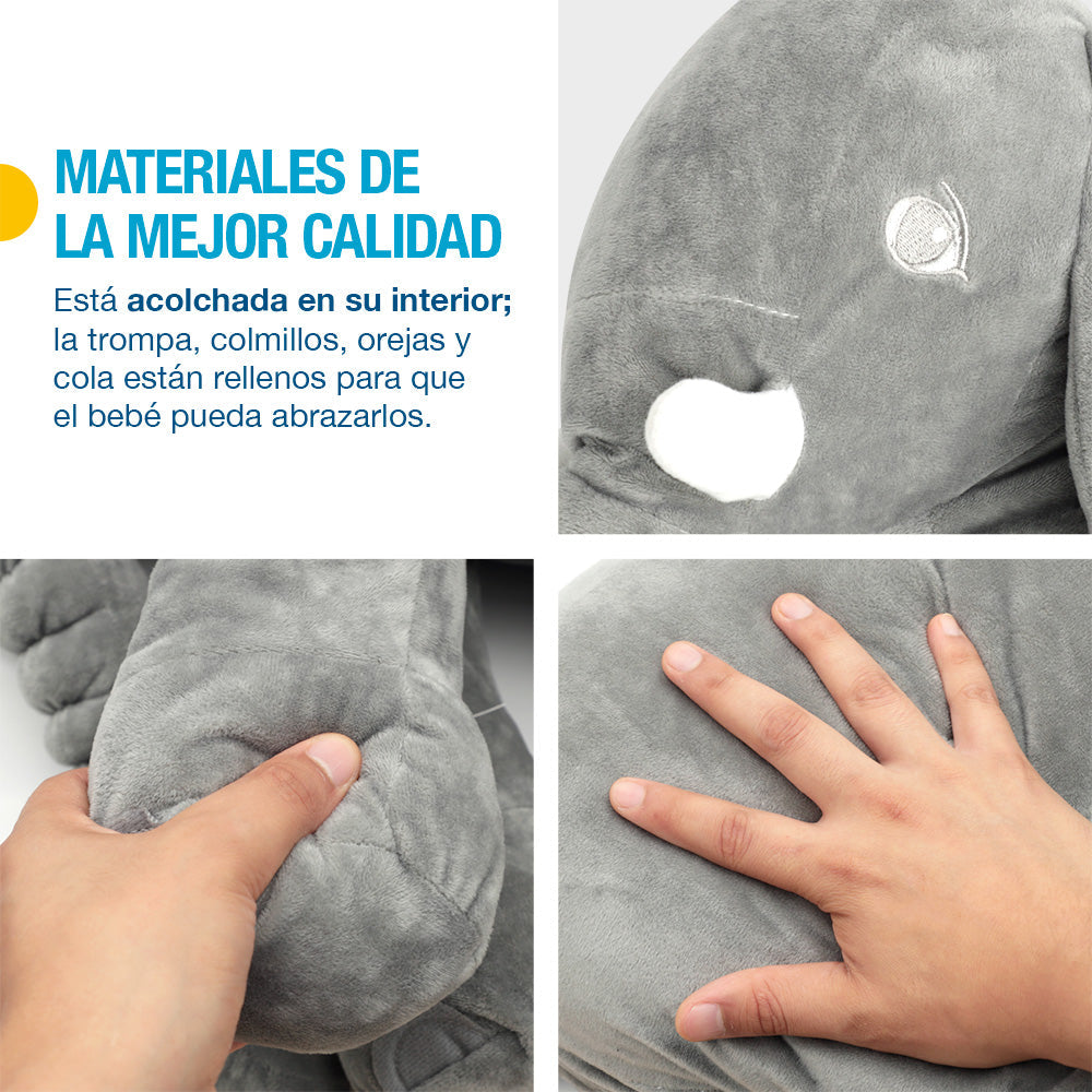 Almohada de Soporte para Bebé Elefante Peluche Gigante Redlemon Technology México