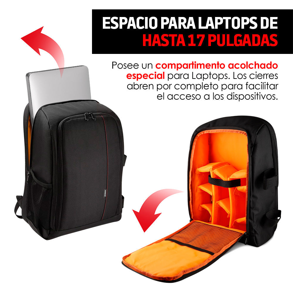 Redlemon Mochila para Laptop Camara Fotografica Grande M3000