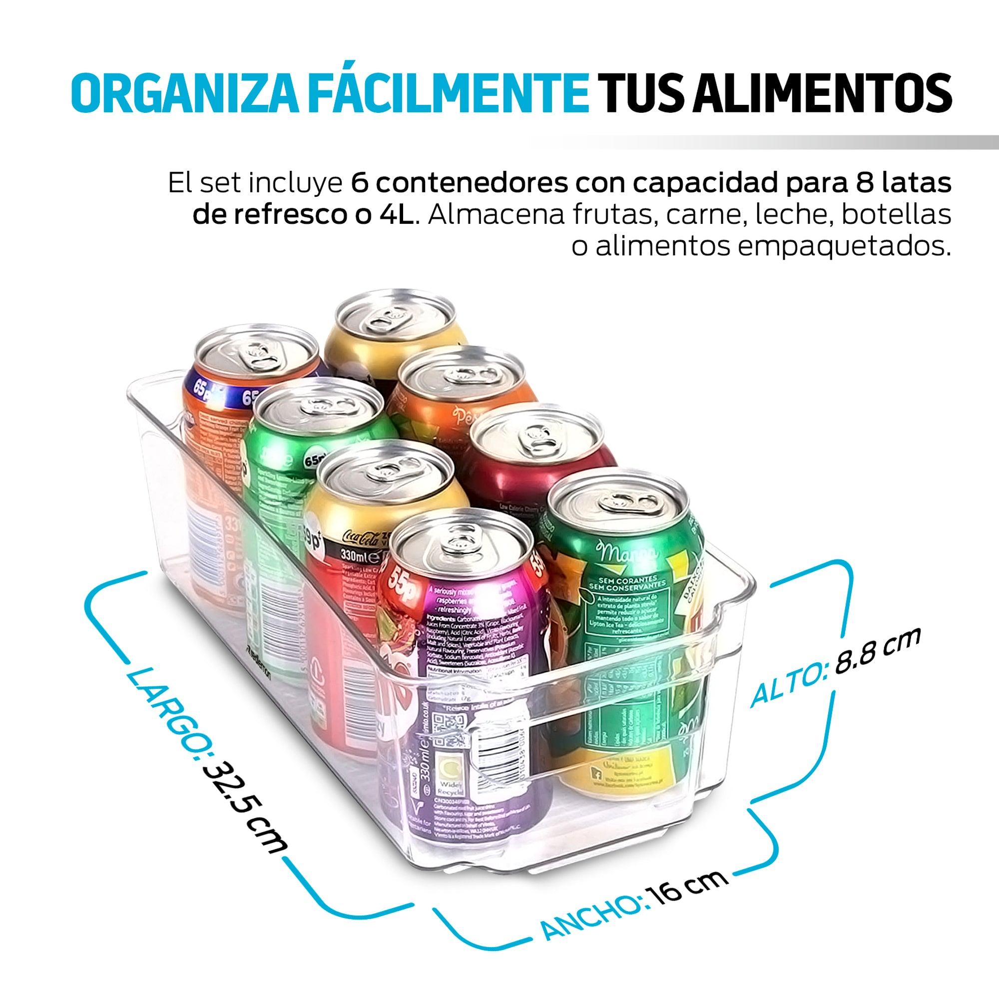 Organizadores Para Refrigerador/ Alacena/ Cocina Redlemon De 6 Pz