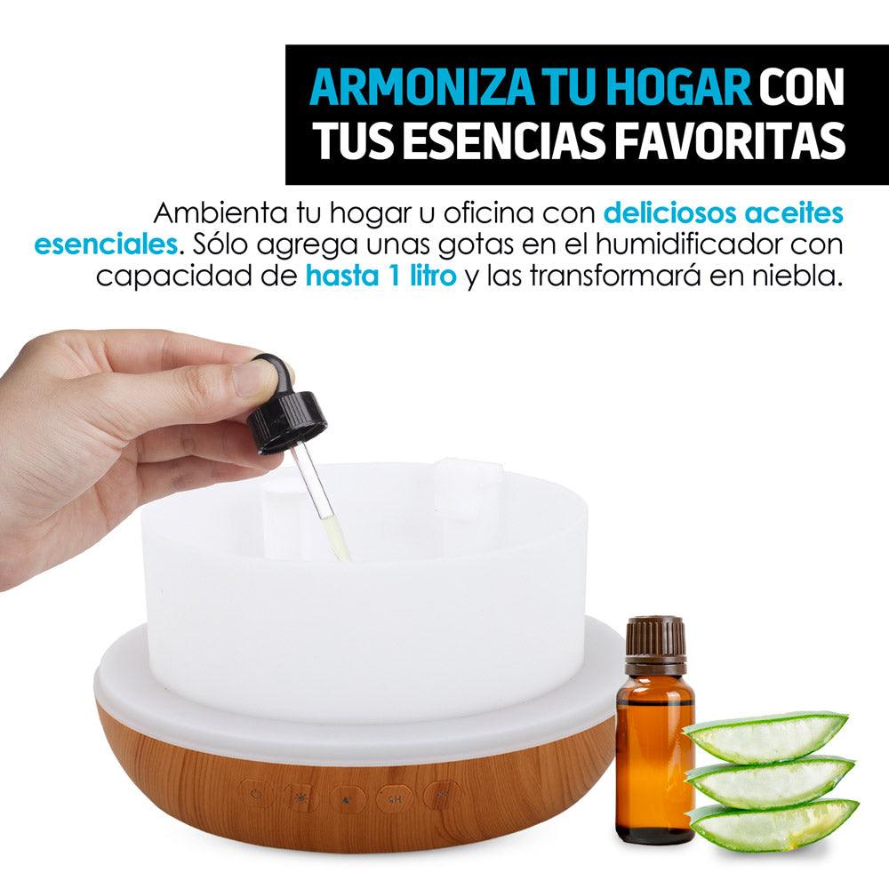 Humidificador y Difusor de Aceites Esenciales con Control Remoto (550ml), Redlemon.com.mx