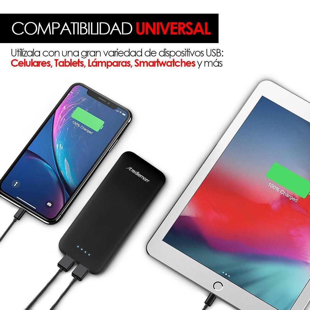 Pack de bateria portatil solar y redmi mas 5 kit de cables usb onn