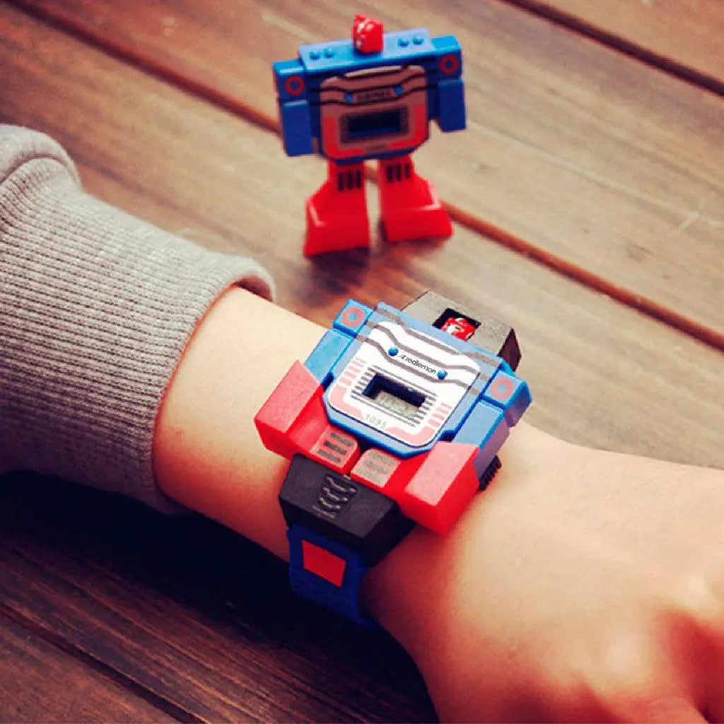 Reloj Digital para Niños Con Robot Infantil 1095 - Redlemon